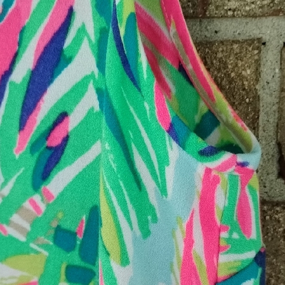Lilly Pulitzer Vibrant Pink and Green Dress - Picture 5 of 6
